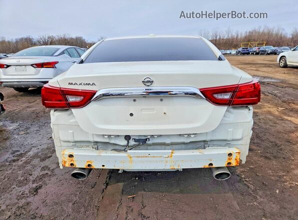 1N4AA6AP2JC395904 2018 NISSAN MAXIMA White Вид ззаду