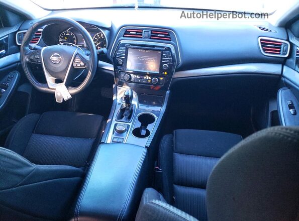 1N4AA6AP2JC395904 2018 NISSAN MAXIMA White Вид панелі приладів