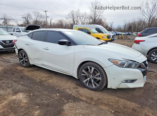 1N4AA6AP2JC395904 2018 NISSAN MAXIMA White Передня права чверть