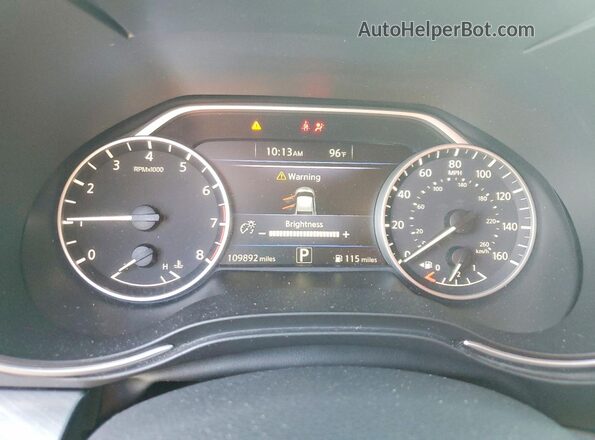 1N4AA6AP2JC395966 2018 NISSAN MAXIMA White Instrument cluster view