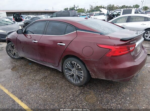 1N4AA6AP2JC399760 2018 NISSAN MAXIMA Burgundy Trasero izquierdo