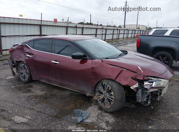 1N4AA6AP2JC399760 2018 NISSAN MAXIMA Burgundy Vista interior de 360 grados