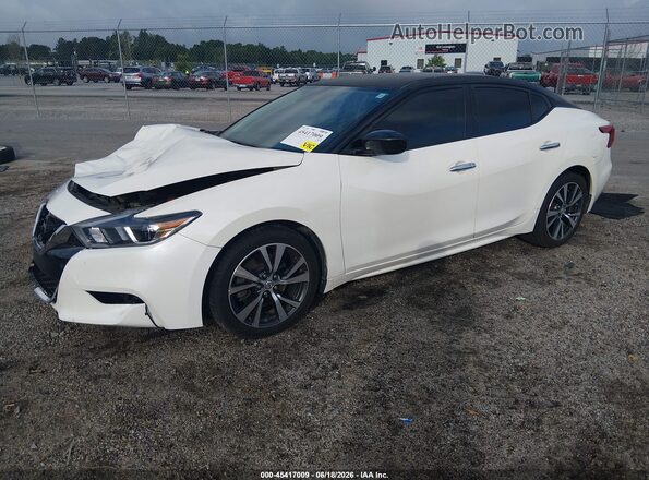 1N4AA6AP3GC379154 2016 NISSAN MAXIMA White Vista tres cuartos delantera izquierda
