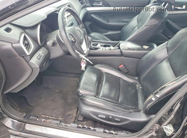 1N4AA6AP3GC404439 2016 NISSAN MAXIMA Черный Вид салона спереди