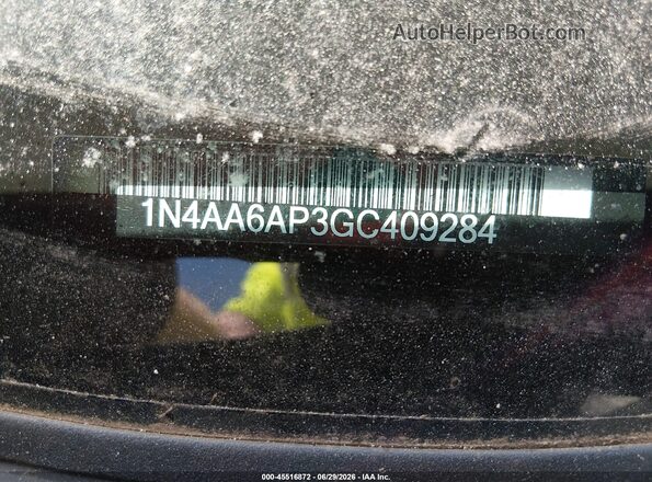 1N4AA6AP3GC409284 2016 NISSAN MAXIMA Black ძრავის განყოფილების ხედი