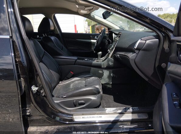 1N4AA6AP3GC409284 2016 NISSAN MAXIMA Black წინა სალონის ხედი