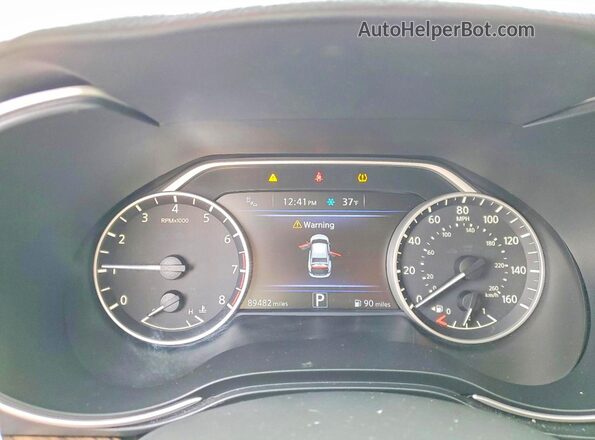 1N4AA6AP3HC363005 2017 NISSAN MAXIMA Черный Вид щитка приборов
