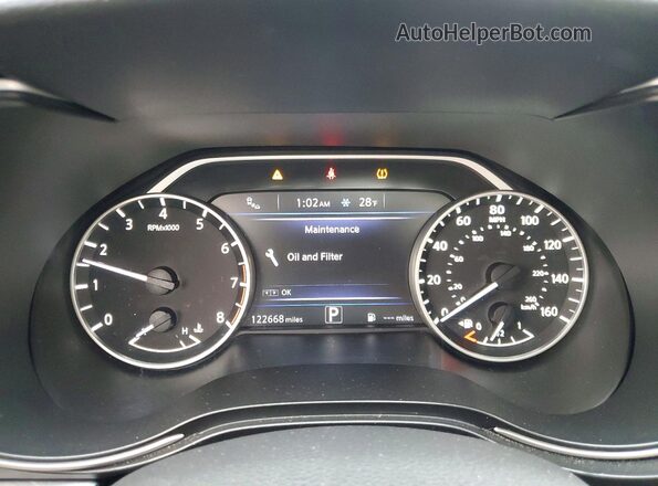 1N4AA6AP3HC426734 2017 NISSAN MAXIMA Black ხელსაწყოთა პანელის ხედი