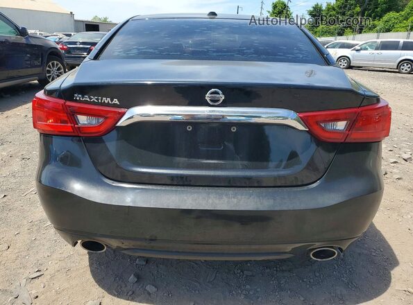 1N4AA6AP3JC409745 2018 NISSAN MAXIMA Black Widok z tyłu