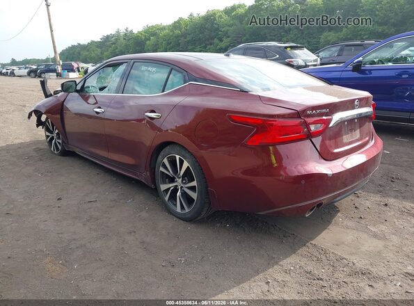 1N4AA6AP4GC402294 2016 NISSAN MAXIMA Red Trasero izquierdo