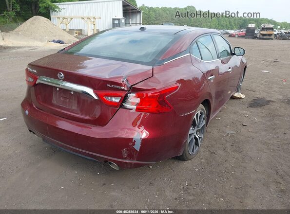 1N4AA6AP4GC402294 2016 NISSAN MAXIMA Red Trasero derecho