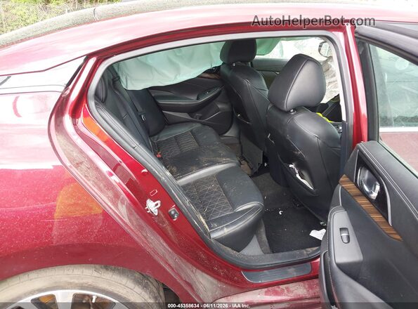 1N4AA6AP4GC402294 2016 NISSAN MAXIMA Red Vista de la etiqueta del VIN