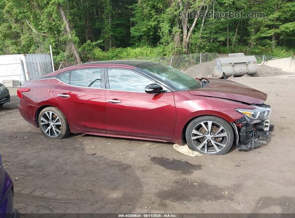 1N4AA6AP4GC402294 2016 NISSAN MAXIMA Red Vista interior trasera