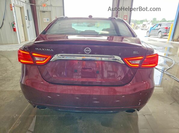 1N4AA6AP4HC377687 2017 NISSAN MAXIMA Красный Вид сзади