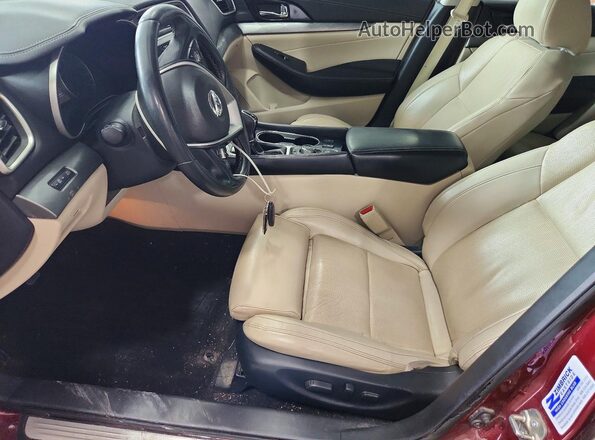 1N4AA6AP4HC377687 2017 NISSAN MAXIMA Красный Вид салона спереди