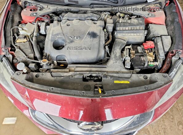 1N4AA6AP4HC377687 2017 NISSAN MAXIMA Красный Вид задней части салона