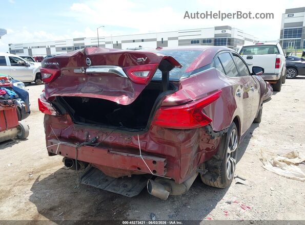 1N4AA6AP4HC396384 2017 NISSAN MAXIMA Maroon Задня права чверть