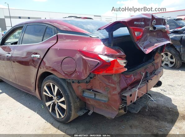 1N4AA6AP4HC396384 2017 NISSAN MAXIMA Maroon Вид спереду