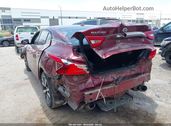 1N4AA6AP4HC396384 2017 NISSAN MAXIMA Maroon Задня ліва чверть