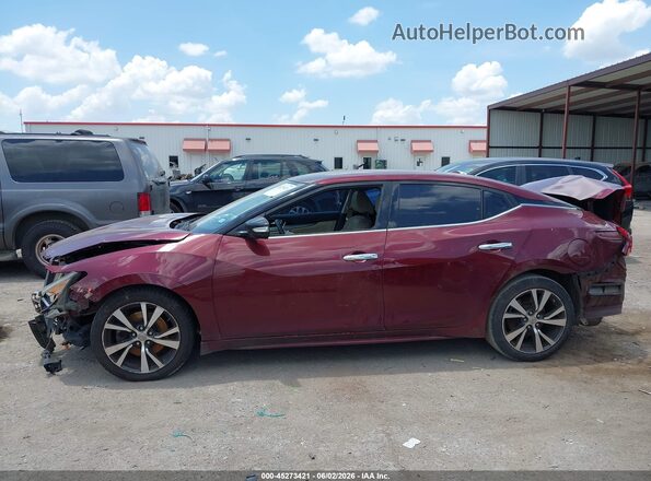 1N4AA6AP4HC396384 2017 NISSAN MAXIMA Maroon Панорамний вид салону 360°