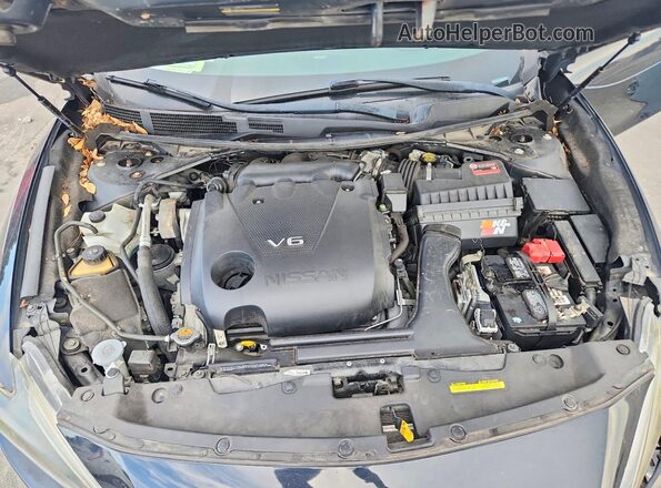 1N4AA6AP4HC439802 2017 NISSAN MAXIMA Black Widok wnętrza z tyłu
