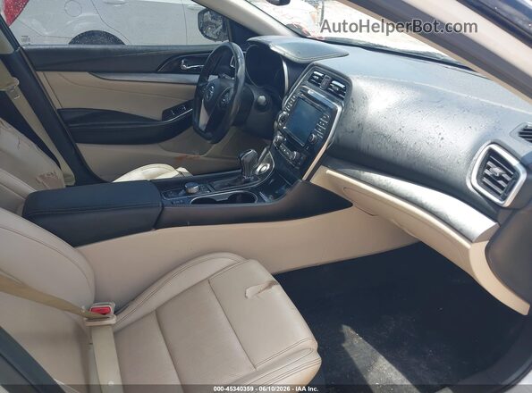 1N4AA6AP4HC448189 2017 NISSAN MAXIMA White Widok wnętrza z przodu
