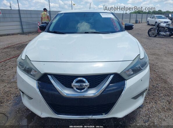 1N4AA6AP4HC448189 2017 NISSAN MAXIMA White Widok zestawu wskaźników
