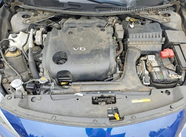 1N4AA6AP4HC449360 2017 NISSAN MAXIMA Blue Widok wnętrza z tyłu