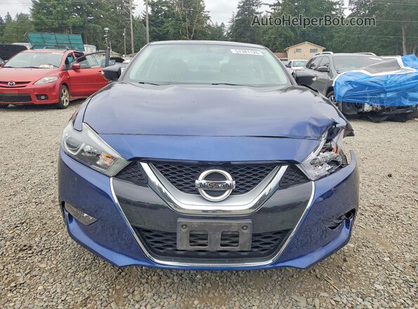 1N4AA6AP4HC449360 2017 NISSAN MAXIMA Blue Widok z przodu