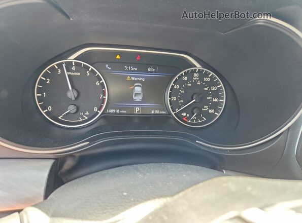 1N4AA6AP4HC450363 2017 NISSAN MAXIMA Gray Instrument cluster view