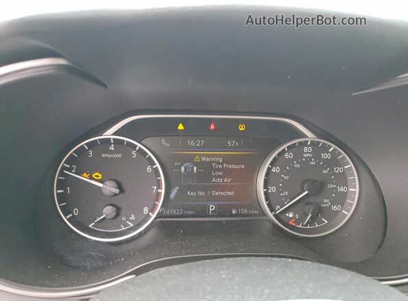 1N4AA6AP4JC366050 2018 NISSAN MAXIMA Black Vista del cuadro de instrumentos