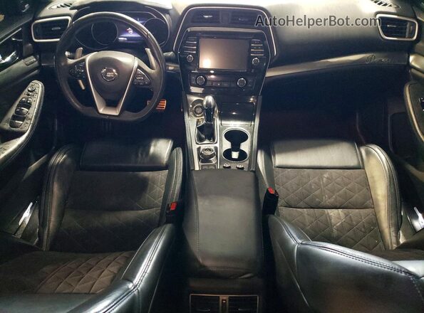 1N4AA6AP4JC386007 2018 NISSAN MAXIMA Черный Вид панели приборов