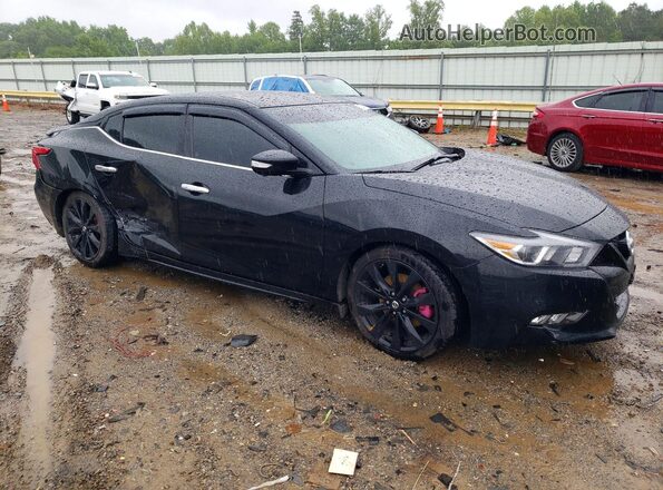1N4AA6AP4JC386007 2018 NISSAN MAXIMA Черный Передняя правая четверть