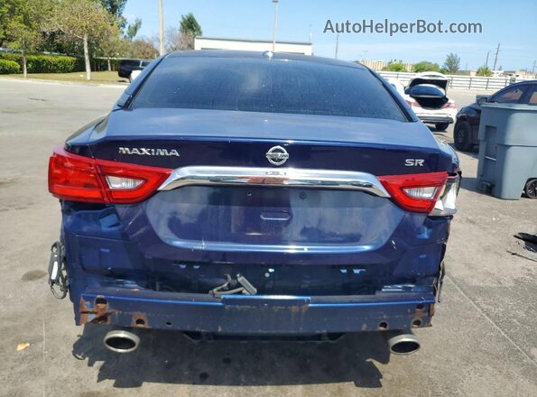 1N4AA6AP5GC392911 2016 NISSAN MAXIMA Синий Вид сзади