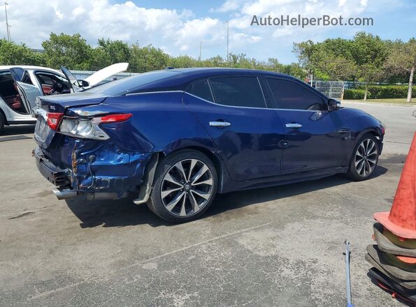 1N4AA6AP5GC392911 2016 NISSAN MAXIMA Синий Задняя правая четверть