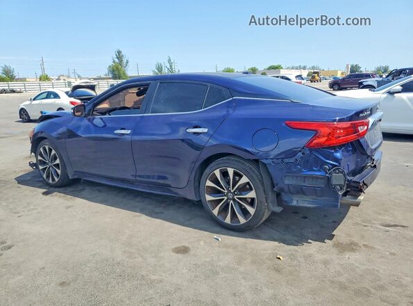 1N4AA6AP5GC392911 2016 NISSAN MAXIMA Синий Задняя левая четверть