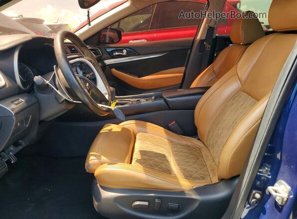 1N4AA6AP5GC392911 2016 NISSAN MAXIMA Синий Вид салона спереди