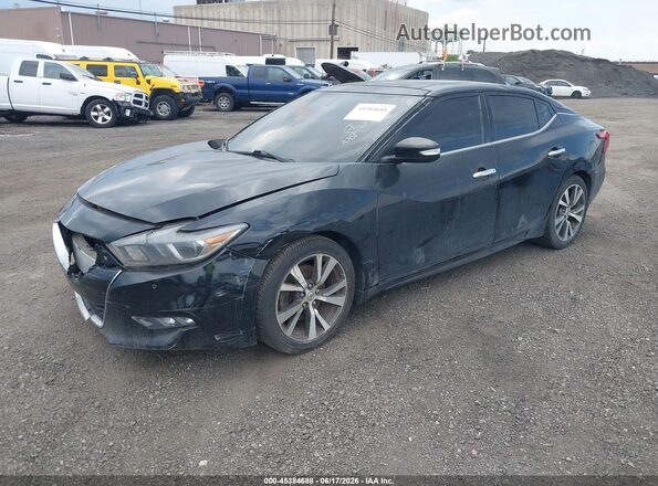 1N4AA6AP5GC395999 2016 NISSAN MAXIMA Black Առջևի ձախ երեք քառորդ տեսարան