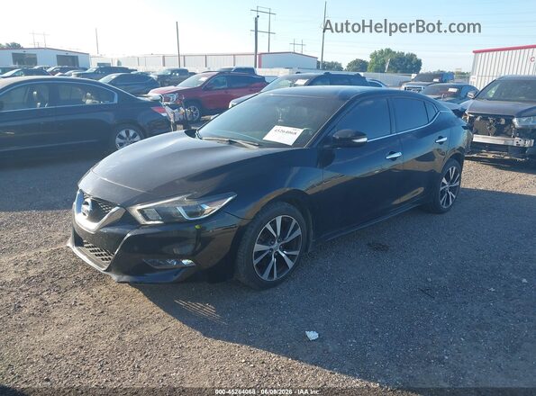 1N4AA6AP5GC438351 2016 NISSAN MAXIMA Black Առջևի ձախ երեք քառորդ տեսարան