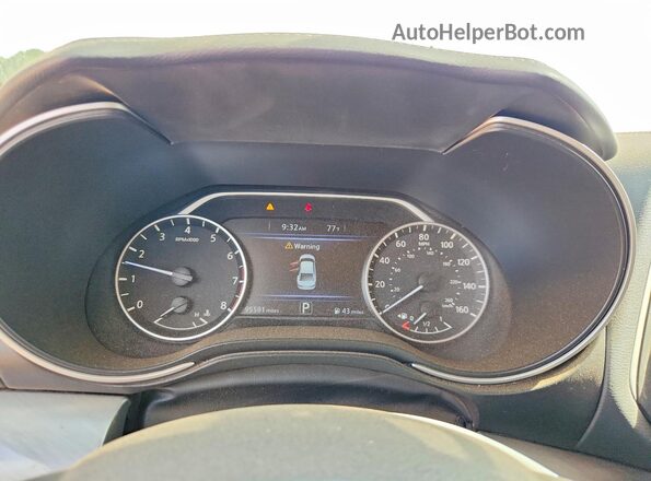 1N4AA6AP5HC361806 2017 NISSAN MAXIMA White Вид щитка приладів