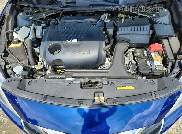 1N4AA6AP5HC404007 2017 NISSAN MAXIMA Blue Rear interior view