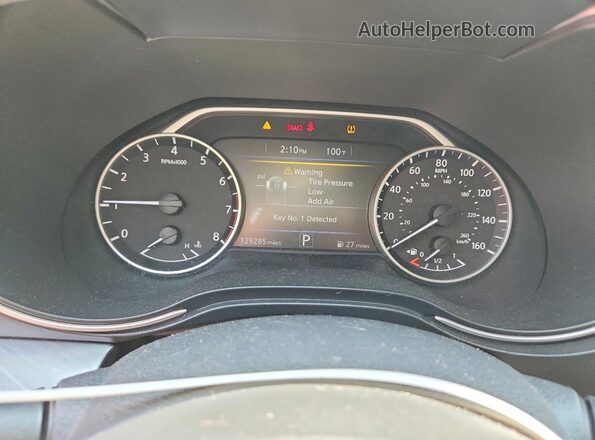 1N4AA6AP5HC404007 2017 NISSAN MAXIMA Blue Instrument cluster view