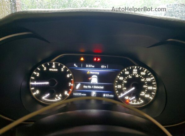 1N4AA6AP5HC447889 2017 NISSAN MAXIMA White Вид щитка приладів