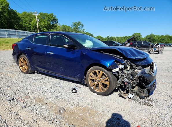 1N4AA6AP5HC450470 2017 NISSAN MAXIMA Blue Передня права чверть