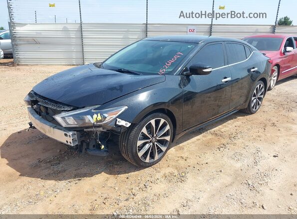 1N4AA6AP6GC396773 2016 NISSAN MAXIMA Black წინა მარცხენა ხედი სამი მეოთხედიდან