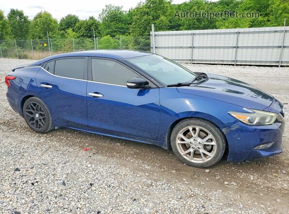 1N4AA6AP6HC376198 2017 NISSAN MAXIMA Blue Delantero derecho