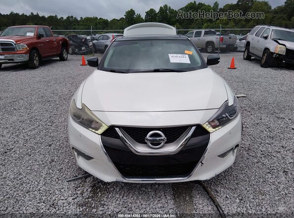 1N4AA6AP6HC428042 2017 NISSAN MAXIMA White ხელსაწყოთა პანელის ხედი