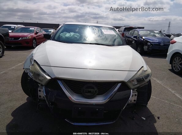 1N4AA6AP6HC449652 2017 NISSAN MAXIMA White Widok zestawu wskaźników