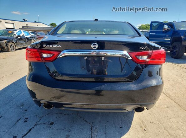 1N4AA6AP6JC368768 2018 NISSAN MAXIMA Black Rear view