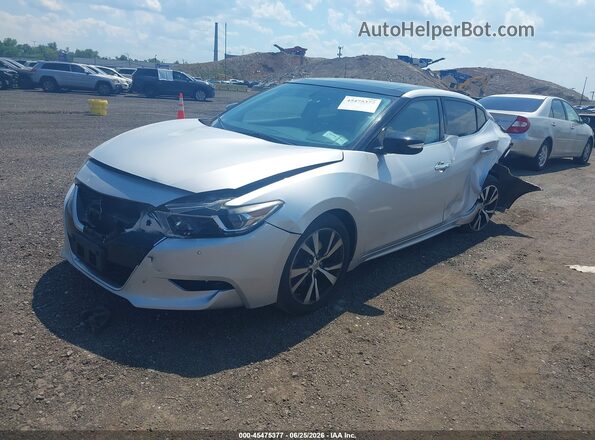 1N4AA6AP6JC379852 2018 NISSAN MAXIMA Silver Передня ліва чверть